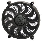 14 Inch 2,100 CFM Derale High-Output Single RAD Fan 16913 Electric Fan, Single, High Output, Pusher, in. Diameter, cfm, 11 Black Plastic Blades, Each thumbnail 3