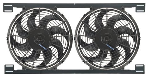 12 Inch 1,760 CFM Derale Tornado Universal Fan 16824 Electric Fan, Dual, in. Diameter, Reversible, cfm, Black, Plastic, Each
