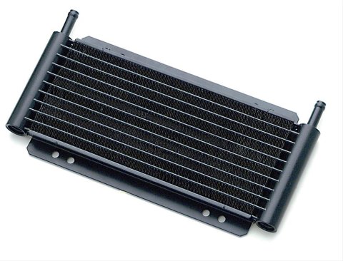 Derale 8000 Series Fin and Plate Transmission Coolers 13501 Fluid Cooler, Transmission, Plate-Type, Aluminum, 5.75 in. x 11 in. x 0.875 in., 11/32 in. Inlet, Outlet, Each thumbnail 1