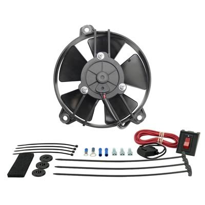 5 Inch 325 CFM Derale Tornado Universal Fan 16505 Electric Fan, Single, in. Diameter, Puller, 315 cfm, Black, Plastic, Each thumbnail 1