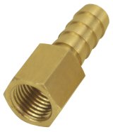 Derale NPT to Nipple Fittings 98104 Fitting, Adapter, Hose Barb, Straight, Aluminum, Black Anodized, 1/4 in. NPT, 3/8 in. Hose Barb, Each thumbnail 3