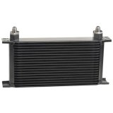 Derale Stacked Plate Fluid Coolers 51906 Cooler, Plate-Type, Aluminum, Black, 19-Row, -6 AN, 7.313 in. x 13 in. x 2 in., Each thumbnail 1