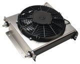Derale Hyper-Cool Extreme Remote Fluid Coolers with Fan 13870 Cooler, Fan, Plate Type, Aluminum, 800 cfm, 14.875 x 13 x 5.625 in. Overall, -6 AN Inlet/Outlet, Kit thumbnail 3