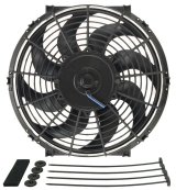 12 Inch 880 CFM Derale Tornado Universal Fan 16622 Electric Fan, Single, in. Diameter, Pusher, Puller, cfm, Black, Plastic, Each thumbnail 3