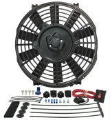 9 Inch 570 CFM Derale Tornado Universal Fan 16509 Electric Fan, Single, in. Diameter, Reversible, cfm, Black, Plastic, Each thumbnail 2