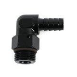 Derale AN Fittings 59408 Aluminum Fitting 90 7/8-14 UNF x 1/2 Barb thumbnail 1