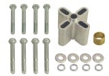Derale Flex Fan Standard Spacers 31515 Spacer, Aluminum, Clear, 1 1/2 in. Thick, 5/8 in. Pilots, Male/Female, 5/16 in.-18, 5/16 in.-24, Bolts, Kit thumbnail 2