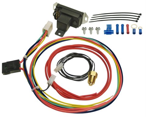 Derale Deluxe Adjustable Controllers with Pipe Threaded Probes 16749 Fan Control, Thermostatic, Adjustable, 150 to 240 Degrees, Kit thumbnail 1
