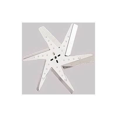 Derale Hi Performance Stainless Steel Flex Fans 19317 Fan, Flex-Type, Performance, Counterclockwise, 17 in. Diameter, Blades/Steel Hub, Universal, Each