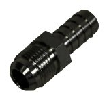 Derale AN Hose Barb Fittings 98205 Fitting, Adapter, to Barb, Straight, Aluminum, Black Anodized, -8 AN, 1/2 in. Barb, Each thumbnail 2