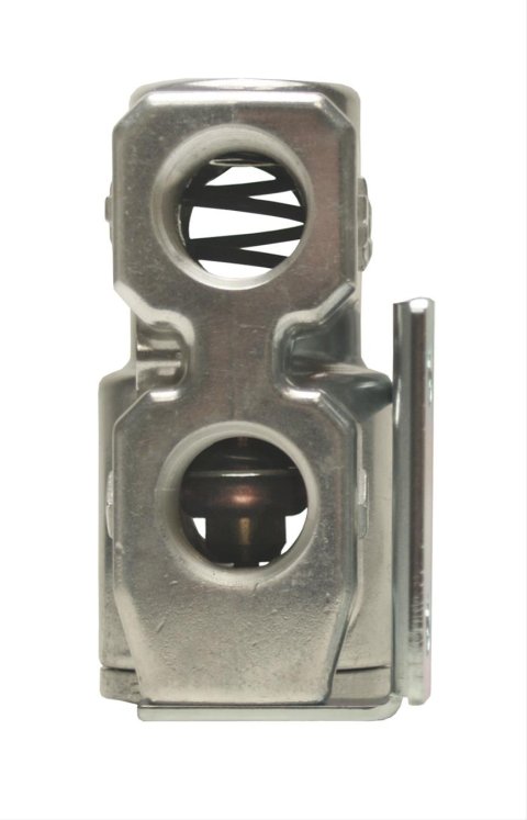 Derale Fluid Control Thermostats 25791 Remote Oil Thermostat, Aluminum, Dual 3/8 in. NPT Female Inlets, Dual 3/8 in. NPT Female Outlets, w/Bracket thumbnail 2