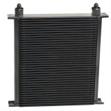 Derale Stacked Plate Fluid Coolers 54006 Cooler, Plate-Type, Aluminum, Black, 40-Row, -6 AN, 13.688 in. x 13 in. x 2 in., Each thumbnail 3