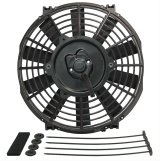 9 Inch 570 CFM Derale Tornado Universal Fan 16619 Electric Fan, Tornado, Single, in. Diameter, Reversible, cfm, Black, Plastic, Each thumbnail 1