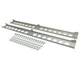 Derale Stacked Plate Fluid Cooler Mounting Kits 50022 Brackets, Mounting, Aluminum, Clear Anodized, Kit thumbnail 1