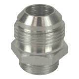 Derale AN Fittings 59012 Fitting, Adapter, to Straight Cut, Straight, Aluminum, Black Anodized, -12 AN, -10 AN, Each thumbnail 2