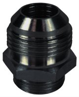 Derale AN Fittings 59012 Fitting, Adapter, to Straight Cut, Straight, Aluminum, Black Anodized, -12 AN, -10 AN, Each thumbnail 4