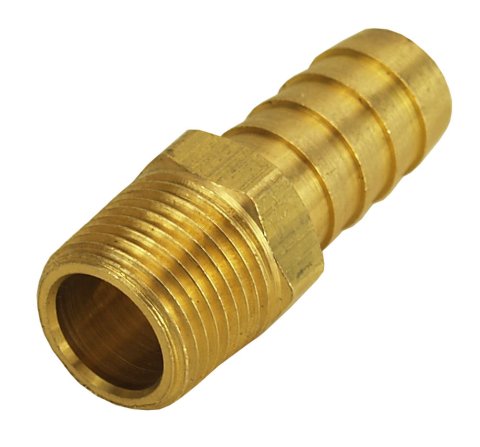 Derale NPT to Nipple Fittings 98102 Fitting, Adapter, Hose Barb, Straight, Aluminum, Black Anodized, 3/8 in. NPT, 1/2 in. Hose Barb, Each thumbnail 5