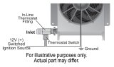 Derale Hyper-Cool Remote Fluid Coolers with Fan Kits 15660 Cooler, Hyper-Cool, Engine Oil, Fan, Fittings, Hose, Aluminum, Black, 13 in. x 10 in. x 5.625, Kit thumbnail 3