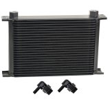 Derale Stacked Plate Fluid Coolers 52581 Stack Cooler 25 Row w/ 3/8" Swivel Hose Barb fittings thumbnail 1