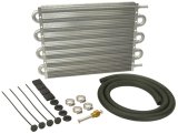 Derale Dyno-Cool Transmission Coolers 12904 Cooler, Tube and Fin, Aluminum, 11/32 in. Hose Barbs, 10.0 in. x 15.25 in., x 0.750 in., Kit thumbnail 2