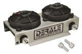 Derale Hyper-Cool Remote Fluid Coolers with Fan Kits 13740 Cooler, Dual Fan, Transmission, Oil, 7.375 in. x 13 in. x 4.875 in. Unit Size, -6 AN In/Out, Aluminum, Kit thumbnail 3