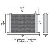 Derale Stacked Plate Fluid Coolers 53486 KIT-Stack Cooler 34 Row (-6AN 90° Swivel) thumbnail 2