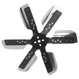 Derale Heavy-Duty Flex Fans 17019 Fan, Flex-Type, Heavy-Duty, Clockwise, 19 in. Diameter, Stainless Steel Blades/Steel Hub, Universal, Each thumbnail 1