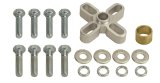 Derale Flex Fan Standard Spacers 31500 Spacer Kit, 1/2" long, Clear, 5/16-18 and 5/16-24 bolts included thumbnail 2