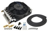 Derale Electra-Cool Remote Fluid Coolers 15900 Cooler, Transmission, Fan, Plate, Aluminum, 11.5 in. x 15.75 in. x 5.0 in., -8 AN Inlet, Outlet, Kit thumbnail 1