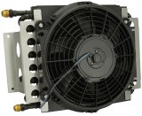 Derale Electra-Cool Remote Fluid Coolers 15900 Cooler, Transmission, Fan, Plate, Aluminum, 11.5 in. x 15.75 in. x 5.0 in., -8 AN Inlet, Outlet, Kit thumbnail 2