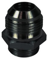 Derale AN Fittings 59010 Fitting, Adapter, to Straight Cut, Straight, Aluminum, Black Anodized, -10 AN, -10 AN, Each thumbnail 3
