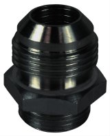 Derale AN Fittings 59010 Fitting, Adapter, to Straight Cut, Straight, Aluminum, Black Anodized, -10 AN, -10 AN, Each thumbnail 4