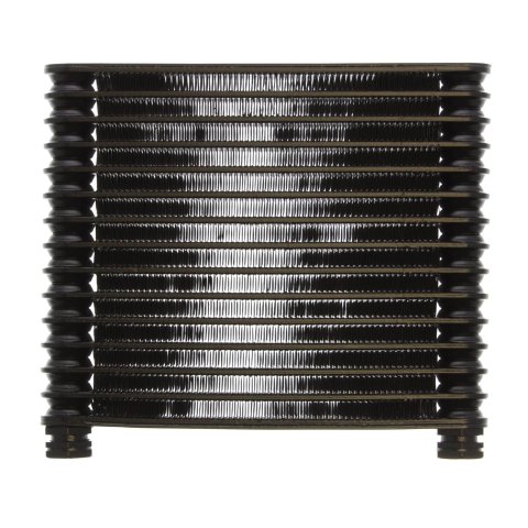 Derale 9000 Series Fin and Plate Transmission Coolers 13751 Fluid Cooler, Transmission, Type, Aluminum, 9.000 in. x 9.000 in. x 1.25 in., -6 AN, Inlet, Outlet
