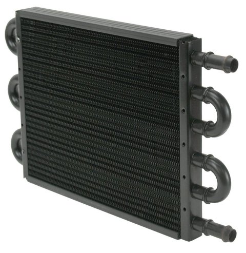 Derale 7000 Series Tube and Fin Transmission Coolers 15831 Oil Cooler, 12 3/4 in. x 7 5/8 in. x 3/4 in., 1/2 in. Hose Barb Fittings, Replacement for DER-15830, Each thumbnail 2