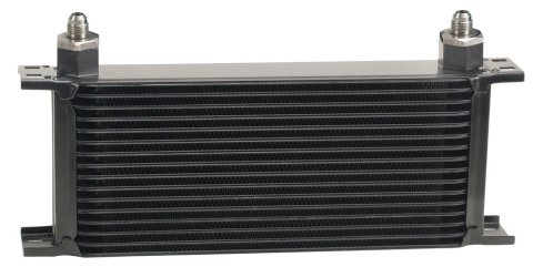 Derale Stacked Plate Fluid Coolers 51606 Cooler, Plate-Type, Aluminum, Black, 16-Row, 6.438 in. x 13 in. x 2 in., Each thumbnail 4