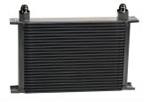 Derale Stacked Plate Fluid Coolers 52508 Cooler, Plate-Type, Aluminum, Black, 25-Row, -8 AN, 9.313 in. x 13 in. x 2 in., Each thumbnail 3