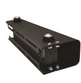 Derale Stacked Plate Fluid Coolers 50100 Cooler, Plate, 10 Rows, Aluminum, Black Powdercoated, -10 AN O-ring Female Threads Inlet/Outlet thumbnail 2