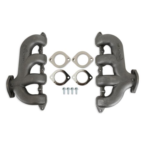 Hooker Blackheart LT Swap Exhaust Manifolds BHS5192 Manifold, Swap, Cast Iron, Natural, Rear Dump, Universal, Pair thumbnail 5