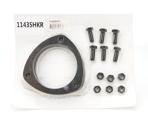 Hooker Collector Ring Kits 11435HKR Rings, 3.50 in., 3-Bolt Flange, Steel, Natural, Pair thumbnail 2