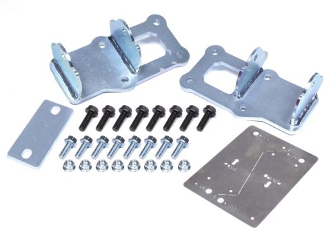 Hooker Blackheart Engine Swap Motor Mount Kits 12512HKR Mounts, Swap, Block Mount, Bolt-In, Steel, Zinc Plated, Chevy, Pontiac, Small Block, LS, Kit thumbnail 2