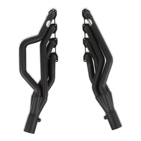 Hooker Blackheart Gen III Hemi Swap Headers BH2583 Headers, Blackheart, Mid-Length, Engine Swap, Steel, Black Painted, Dodge, Plymouth, Pair thumbnail 1