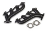 Hooker LS Cast Iron Exhaust Manifolds 8501-3HKR Manifolds, High Silicon Ductile Iron, Black Ceramic Coated, Chevy, Series Engines, Pair thumbnail 3
