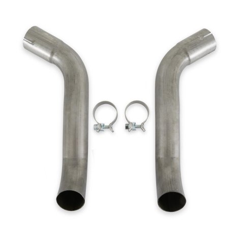 Hooker Blackheart Exhaust Tips BH14352 Tips, Stealth Exit, 2.5 in., 409 Stainless Steel, Natural, Chevy, GMC, Pair thumbnail 2