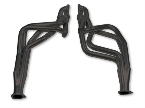 Hooker Competition Headers 3901HKR Headers, Competition, Long Tube, Steel, Painted, Pontiac, with Oldsmobile 260-403, Pair thumbnail 1