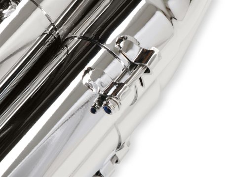 Hooker RacingHeart 3-Step Dragster Headers 2502-6HKR Headers, Downsweep, Primary, 4.5 in. Collector, Steel, Chrome, Big Block, Chevrolet, Pair thumbnail 3