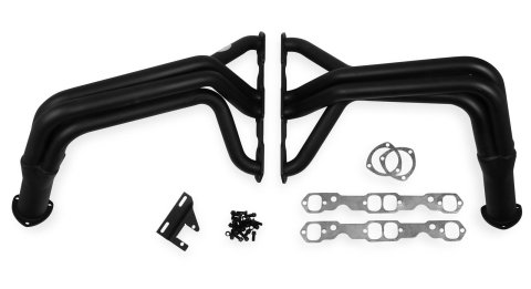 Hooker Super Competition Headers 2102HKR Headers, Competition, Fenderwell, Steel, Painted, Chevy, Small Block, Pair thumbnail 2