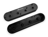 Holley Sniper Fabricated Aluminum Valve Covers 890014B Covers, EFI, Fabricated, Aluminum, 2.25 in. Tall, Center Bolt Mount, Black Gloss, No Breather Hole, Hardware, Chevy, LS, 4.8-7.0L, Pair thumbnail 3