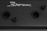 Holley Sniper Fabricated Aluminum Valve Covers 890014B Covers, EFI, Fabricated, Aluminum, 2.25 in. Tall, Center Bolt Mount, Black Gloss, No Breather Hole, Hardware, Chevy, LS, 4.8-7.0L, Pair thumbnail 8