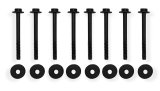 Holley Sniper Fabricated Aluminum Valve Covers 890014B Covers, EFI, Fabricated, Aluminum, 2.25 in. Tall, Center Bolt Mount, Black Gloss, No Breather Hole, Hardware, Chevy, LS, 4.8-7.0L, Pair thumbnail 9