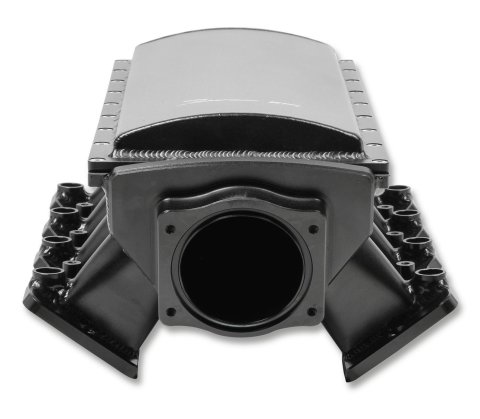 Holley Sniper EFI Fabricated Race Series Intake Manifolds 832142 Manifolds, EFI, Hi-Ram, Cathedral Port, 90mm Throttle Body, 2,100-8,200 RPM, Welded Aluminum, Black, Chevy, LS, 4.8-6.0L, Each